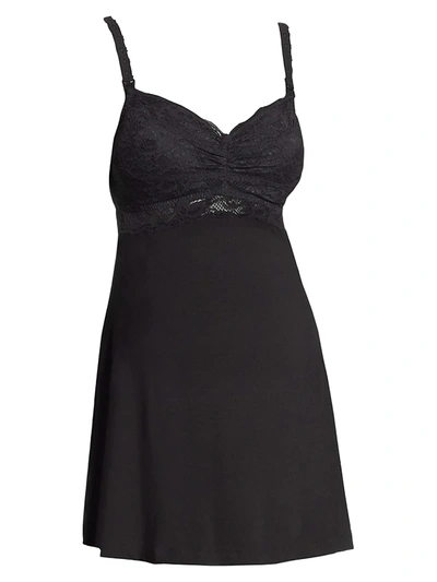 Shop Cosabella Never Say Never Mommie Maternity Babydoll In Black