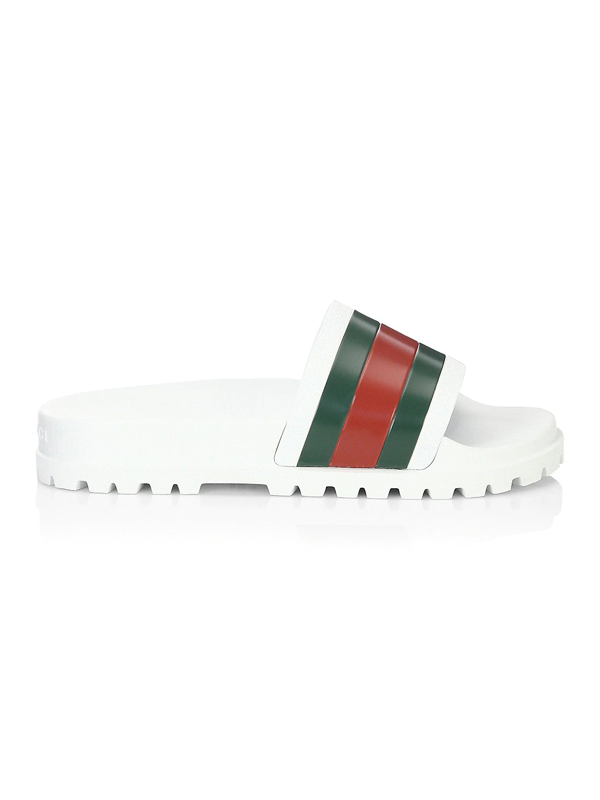 pursuit rubber slide sandal gucci