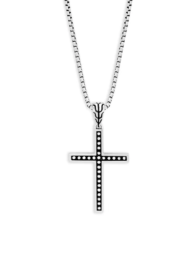 Shop John Hardy Men's Silver Classic Cross Pendant Necklace