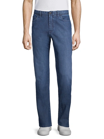 Shop Brioni Essential Boot Cut Fit Jeans In Navy