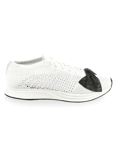 Shop Comme Des Garçons Women's Flyknit Racer Sneakers In White