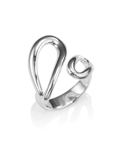 Shop Ippolita Classico Sterling Silver Smooth Cherish Bypass Ring