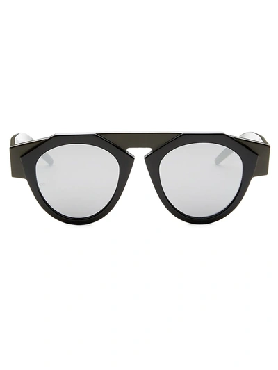 Shop Smoke X Mirrors X Fiorucci Atomic3 Round Sunglasses In Black