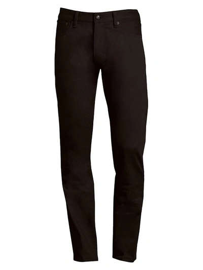 Shop Ralph Lauren Men's Five-pocket Slim Stretch Jeans In Black