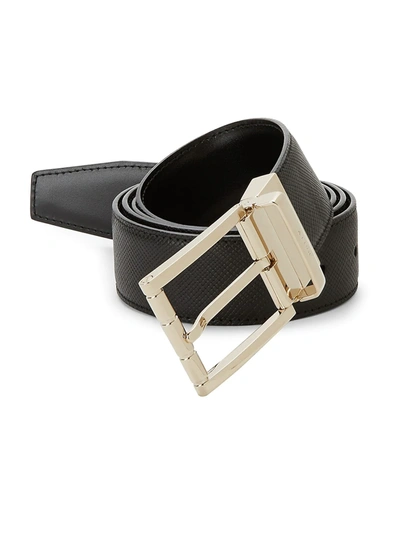 Shop Bally Astor Reversible Cut-to-size Leather Belt In Black