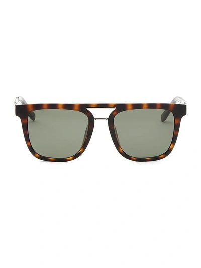 Shop Ferragamo Men's Square Sunglasses In Matte Tort