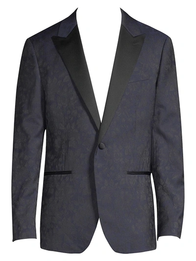 Shop Bonobos Men's Slim Floral Tuxedo Blazer In Navy