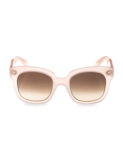 Shop Celine 54mm Square Plastic Sunglasses In Pink