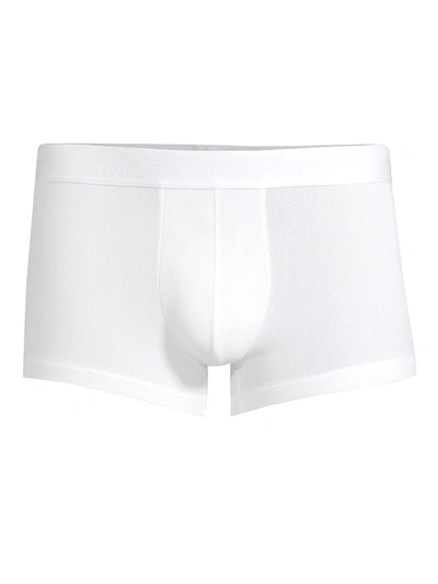 Shop Hom Men's Mesh Boxer Briefs In White