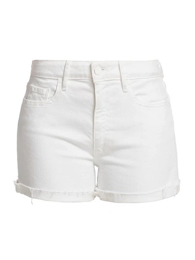 Shop Paige Jeans Women's Jimmy Jimmy Classic Shorts In Crisp White