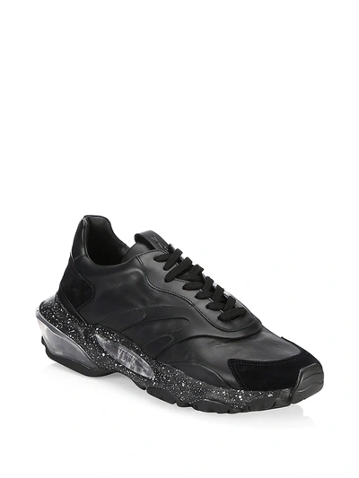 Shop Valentino Bounce Low-top Sneakers In Black