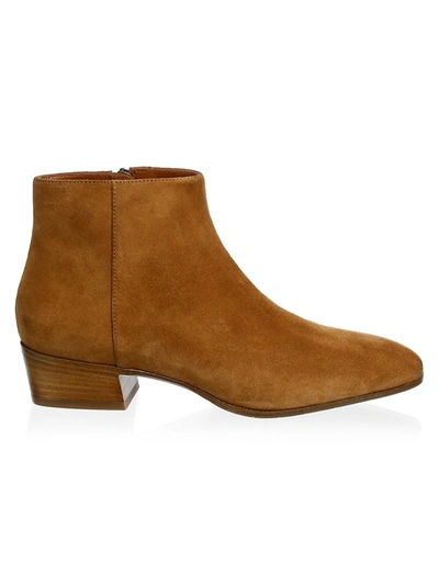 Shop Aquatalia Women's Fuoco Suede Ankle Boots In Bark