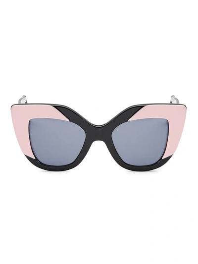 Shop Illesteva Juliette 42mm Cat Eye Sunglasses In Black