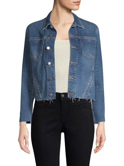 Shop L Agence Women's Janelle Denim Jacket In Authentique