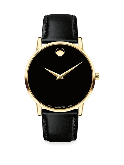 Shop Movado Museum Classic Watch In Black