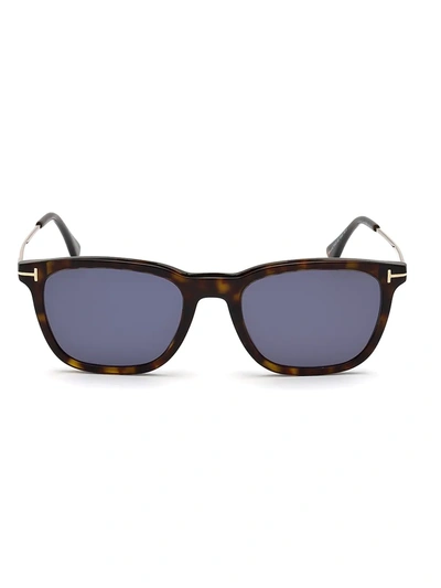 Shop Tom Ford Men's Arnaud-02 53mm Geometric Sunglasses In Havana