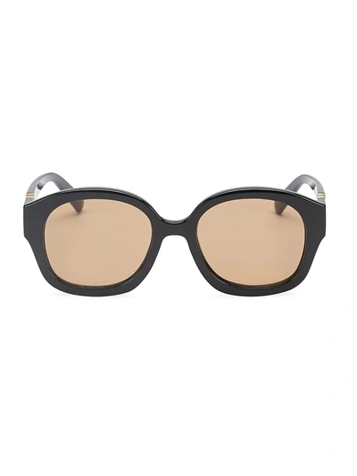 Shop Le Specs Grande Bande Sunglasses/53mm In Black