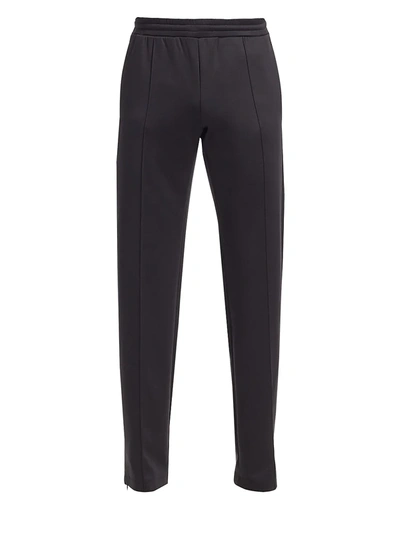 Shop Valentino Cotton Logo Pocket Track Pants In Black
