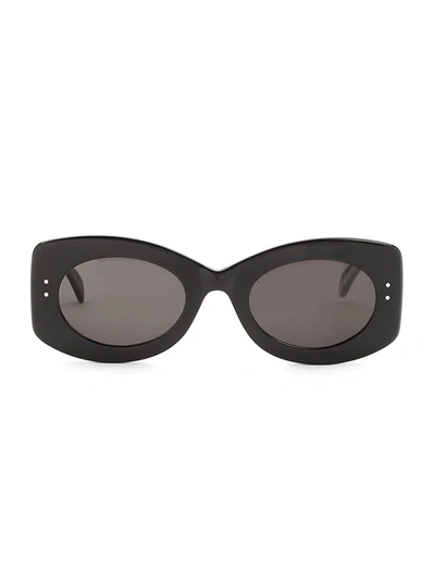 Shop Alaïa 51mm Cat Eye Sunglasses In Black