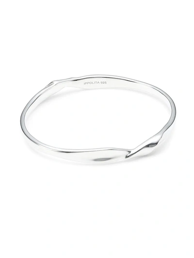 Shop Ippolita Classico Sterling Silver Twisted Ribbon Bangle Bracelet