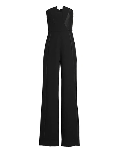 Shop Black Halo Women's Lena Strapless Jumpsuit In Black