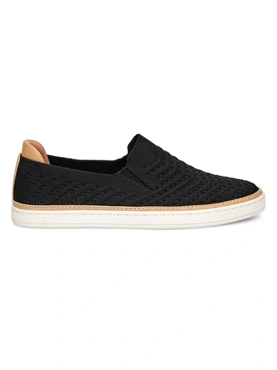 Shop Ugg Women's Sammy Slip-on Knit Sneakers In Black