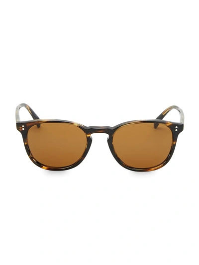 Shop Oliver Peoples Finley Esquire 51mm Round Sunglasses In Coco Bolo