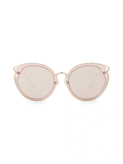 Shop For Art's Sake Women's Artist 57mm Cat Eye Sunglasses In Rose Gold