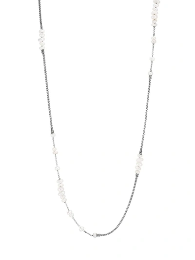 Shop John Hardy Women's Chain Sterling Silver & White Fresh Water Pearl Necklace