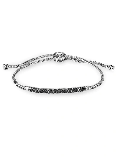 Shop John Hardy Women's Chain Sterling Silver, Black Spinel & Black Sapphire Mini Rope Bracelet