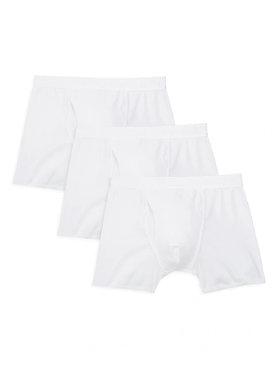Shop Off-white Men's 3-pack Stretch Cotton Boxer Shorts In White