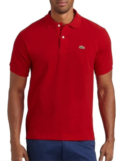 Shop Lacoste Men's Piqué Polo In Red