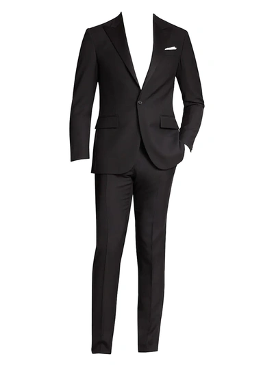 Shop Polo Ralph Lauren Men's Polo Peaked-lapel Tuxedo In Black