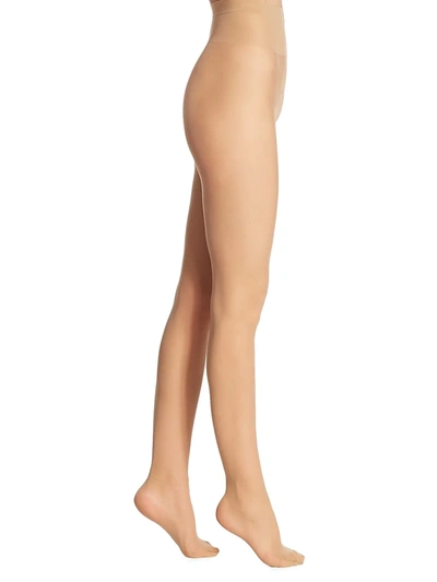 Shop Wolford Individual 10 Denier Hose In Sand