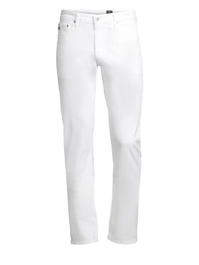Shop Ag Men's Graduate Slim Straight-fit Jeans In White
