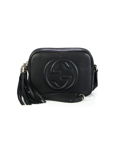 Shop Gucci Women's Soho Leather Disco Bag In Black