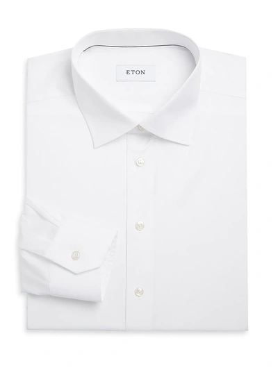 Shop Eton Men's Contemporary Fit Twill Dress Shirt In White