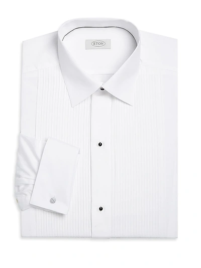 Shop Eton Men's Contemporary-fit Pleated Bib Dress Shirt In White