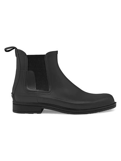 Shop Hunter Men's Original Refined Chelsea Boots In Black