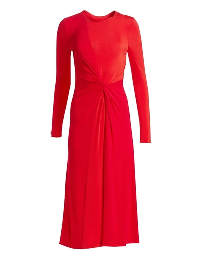 Shop Galvan Women's Jersey Pinwheel Dress In Red