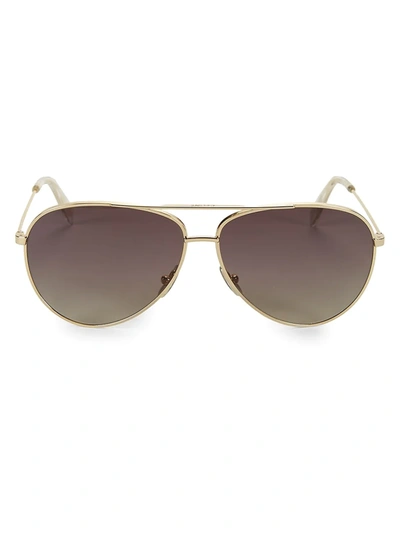 Shop Celine Women's Cl40062u 61mm Aviator Sunglasses In Gold