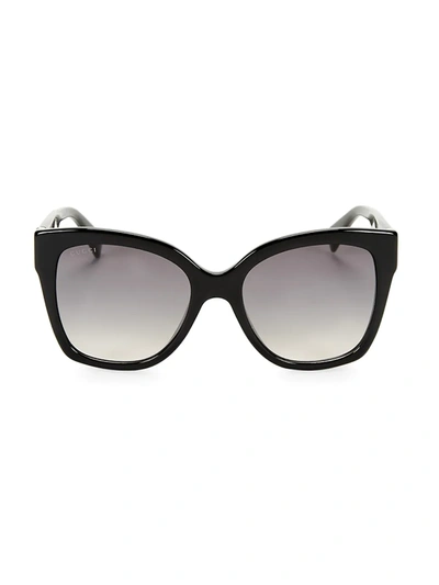 Shop Gucci Women's 54mm Classic Square Sunglasses In Black