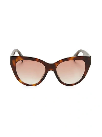 Shop Gucci 53mm Havana Cat Eye Sunglasses