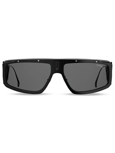 Shop Carrera Men's Facer 62mm Modified Shield Sunglasses In Black