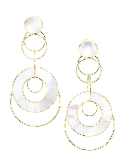 Shop Ippolita Women's Polished Rock Candy 18k Yellow Gold & Mother-of-pearl Slices And Links Earrings