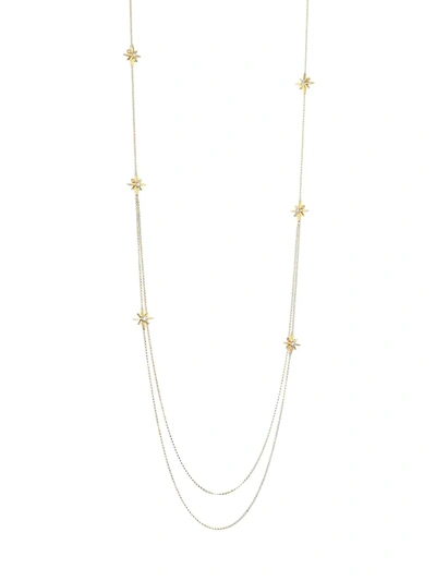 Shop Roberto Coin Disney X  Princess Cinderella 18k Yellow Gold & Diamond Star Charm Necklace