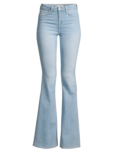 Shop L Agence Women's Bell High-rise Flare Jeans In Blue Cloud