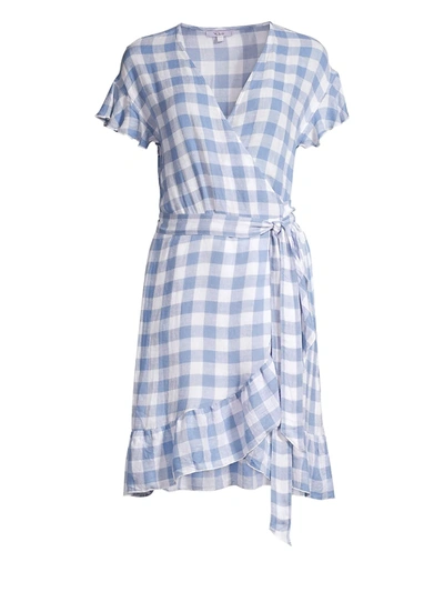 Shop Rails Bridgette Gingham Wrap Dress In Periwinkle Check