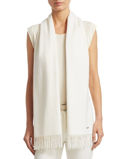 Shop Loro Piana Women's Grande Cashmere Scarf In White