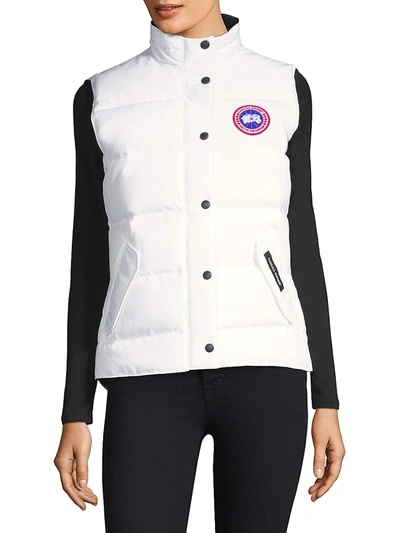 Shop Canada Goose Women's Freestyle Vest In White